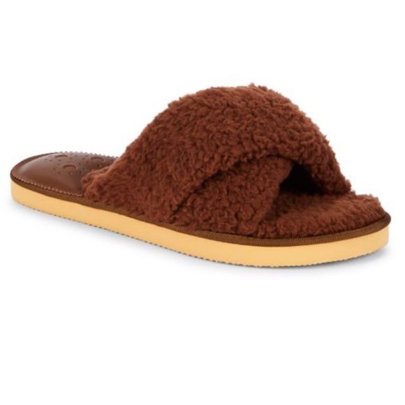 Jack Rogers Cozy Sloan Faux Fur Sandals in Teddy Bear Brown Size 7 - New In Box - Picture 15 of 15